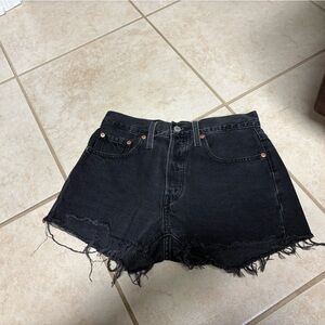 Levi's Black Jean Shorts for Women
